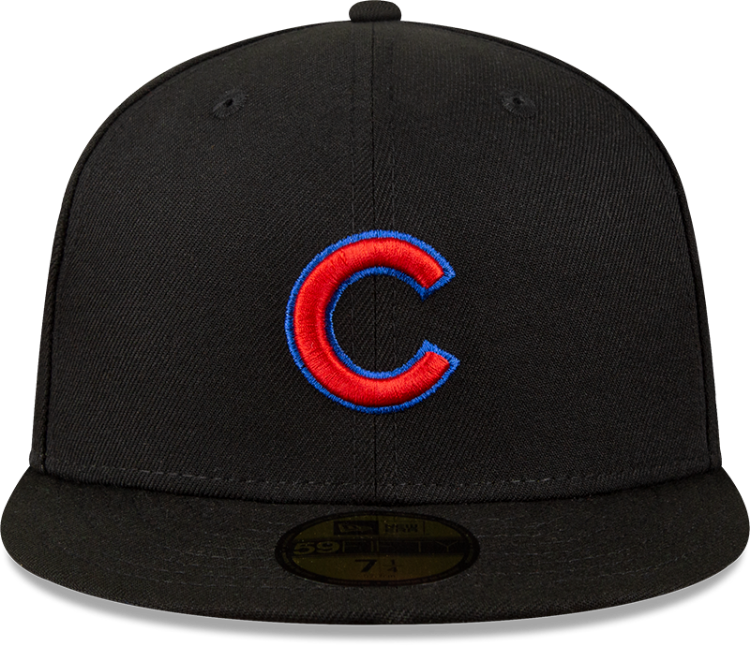 Picture of Chicago Cubs New Era Metallic Logo Pop Fitted 5950 Hat