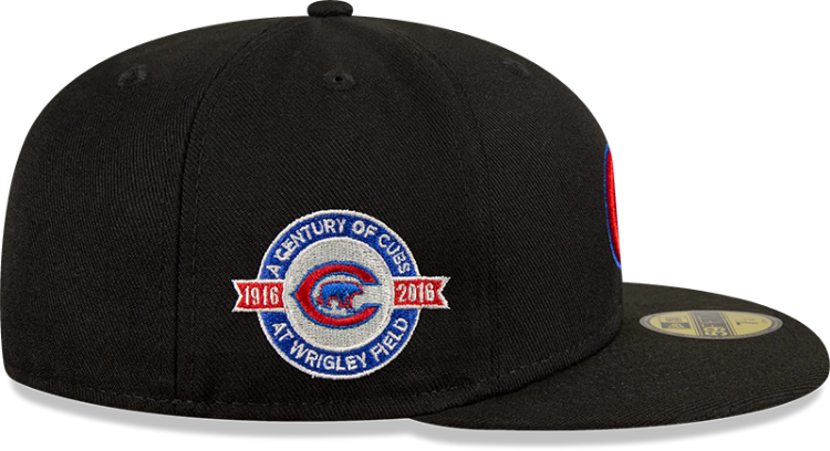 Picture of Chicago Cubs New Era Metallic Logo Pop Fitted 5950 Hat