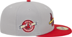 Picture of Men's St. Louis Cardinals New Era Gray Retro Jersey Script 59FIFTY Fitted Hat