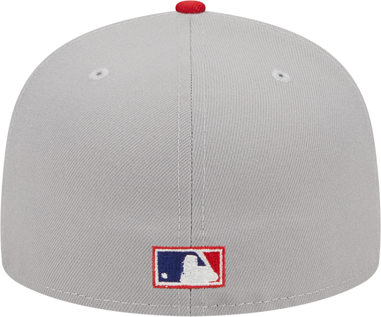 Men's St. Louis Cardinals New Era Gray Retro Jersey Script 59FIFTY Fitted Hat image 6
