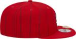 Picture of Men's St. Louis Cardinals New Era Red World Series Clip Pinstripe 9FIFTY Snapback Hat