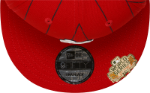 Picture of Men's St. Louis Cardinals New Era Red World Series Clip Pinstripe 9FIFTY Snapback Hat