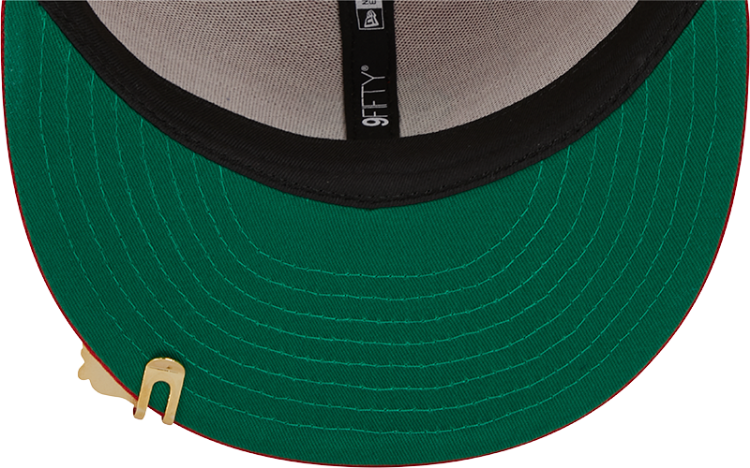 Picture of Men's St. Louis Cardinals New Era Red World Series Clip Pinstripe 9FIFTY Snapback Hat