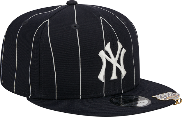 Picture of Men's New York Yankees New Era Navy 2009 World Series Clip Pinstripe 9FIFTY Snapback Hat