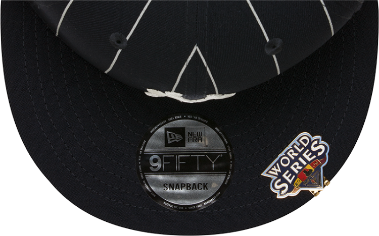 Men's New York Yankees New Era Navy 2009 World Series Clip Pinstripe 9FIFTY Snapback Hat image 7