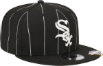 Picture of Men's Chicago White Sox New Era Black World Series Clip Pinstripe 9FIFTY Snapback Hat