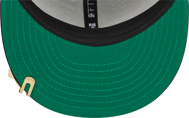 Picture of Men's Chicago White Sox New Era Black World Series Clip Pinstripe 9FIFTY Snapback Hat