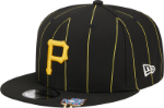 Picture of Men's Pittsburgh Pirates New Era Black World Series Clip Pinstripe 9FIFTY Snapback Hat