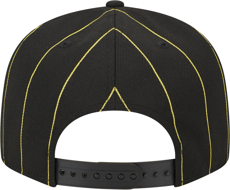 Men's Pittsburgh Pirates New Era Black World Series Clip Pinstripe 9FIFTY Snapback Hat image 6