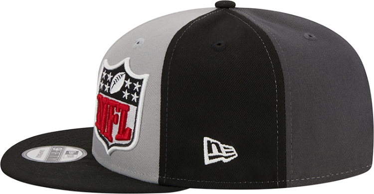 Men's San Francisco 49ers New Era Black/Gray 2023 Sideline 9FIFTY Snapback Hat detail view