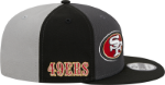 Men's San Francisco 49ers New Era Black/Gray 2023 Sideline 9FIFTY Snapback Hat