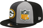 Men's Green Bay Packers New Era Black/Gray 2023 Sideline 9FIFTY Snapback Hat