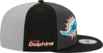 Men's Miami Dolphins New Era Black/Gray 2023 Sideline 9FIFTY Snapback Hat