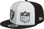 Men's Las Vegas Raiders New Era Black/Gray/White 2023 Sideline 9FIFTY Snapback Hat