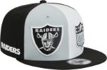 Men's Las Vegas Raiders New Era Black/Gray/White 2023 Sideline 9FIFTY Snapback Hat