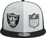 Men's Las Vegas Raiders New Era Black/Gray/White 2023 Sideline 9FIFTY Snapback Hat