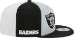 Men's Las Vegas Raiders New Era Black/Gray/White 2023 Sideline 9FIFTY Snapback Hat