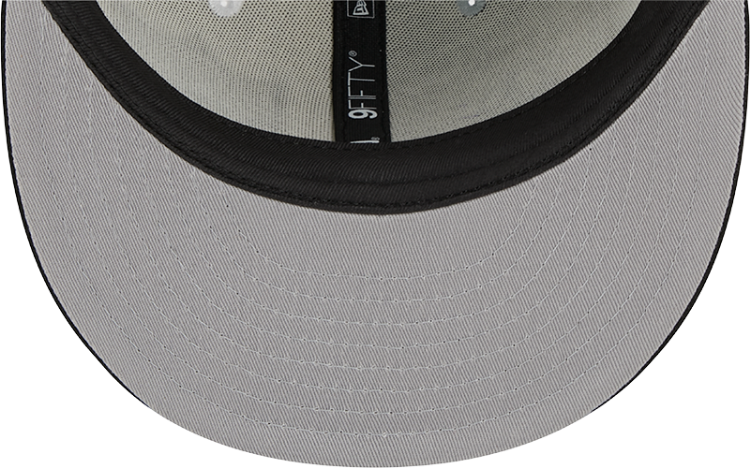 Men's Las Vegas Raiders New Era Black/Gray/White 2023 Sideline 9FIFTY Snapback Hat image 7