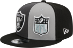 Men's Las Vegas Raiders New Era Black/Gray 2023 Sideline 9FIFTY CW Snapback Hat