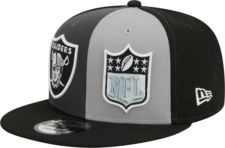 Men's Las Vegas Raiders New Era Black/Gray 2023 Sideline 9FIFTY CW Snapback Hat