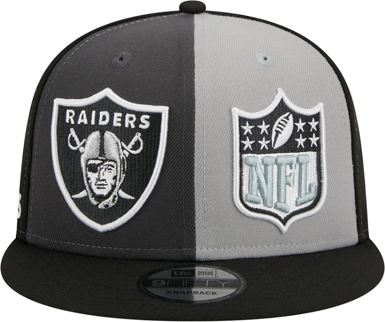 Men's Las Vegas Raiders New Era Black/Gray 2023 Sideline 9FIFTY CW Snapback Hat