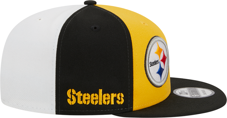 Youth Pittsburgh Steelers New Era 2023 Sideline 9FIFTY Snapback Hat image 6