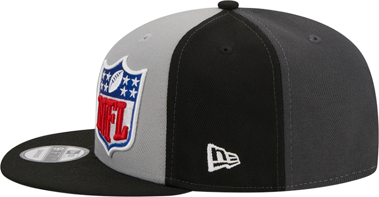Men's Buffalo Bills New Era Black/Gray 2023 Sideline 9FIFTY Snapback Hat detail view
