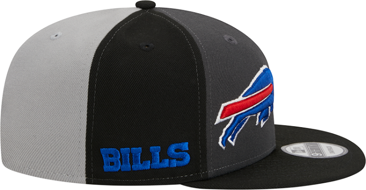 Men's Buffalo Bills New Era Black/Gray 2023 Sideline 9FIFTY Snapback Hat image 5