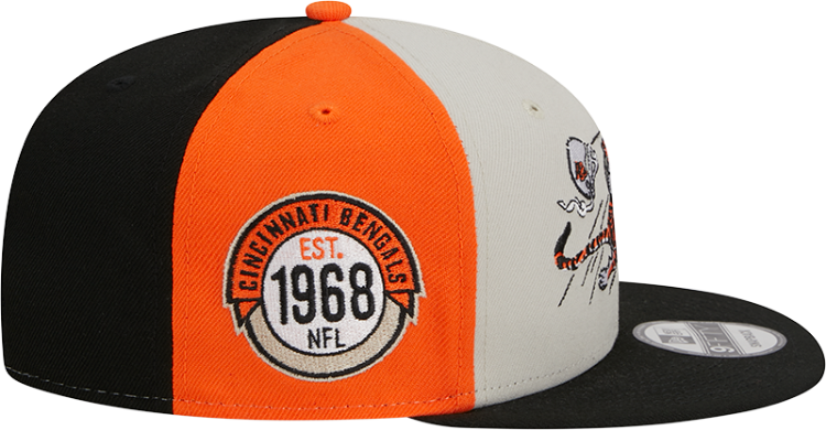 Men's Cincinnati Bengals New Era Cream/Black 2023 Sideline Historic 59FIFTY Fitted Hat