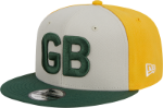 Men's Green Bay Packers New Era Cream/Green 2023 Sideline Historic 9FIFTY Snapback Hat
