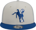 Men's Indianapolis Colts  New Era Cream/Green 2023 Sideline Historic 9FIFTY Snapback Hat