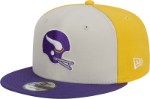 Men's Minnesota Vikings New Era Cream/Purple 2023 Sideline Historic 9FIFTY Snapback Hat