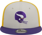 Men's Minnesota Vikings New Era Cream/Purple 2023 Sideline Historic 9FIFTY Snapback Hat