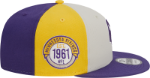 Men's Minnesota Vikings New Era Cream/Purple 2023 Sideline Historic 9FIFTY Snapback Hat