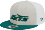 Men's New York Jets New Era Cream/Kelly Green 2023 Sideline Historic 9FIFTY Snapback Hat