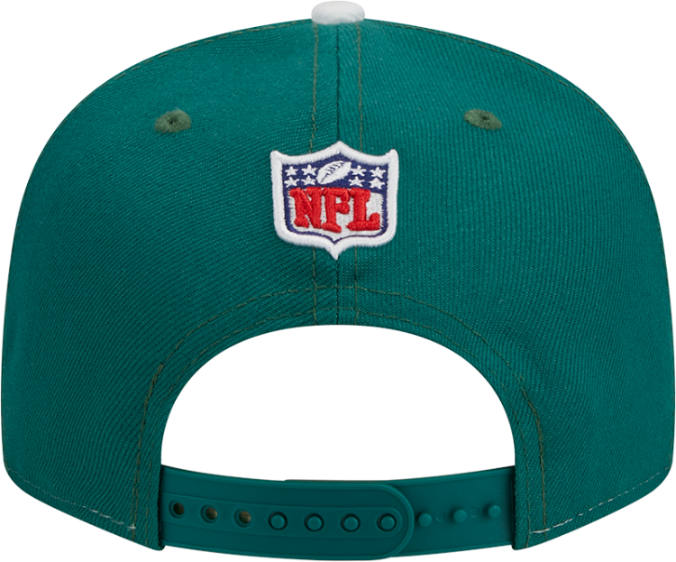Men's New York Jets New Era Cream/Kelly Green 2023 Sideline Historic 9FIFTY Snapback Hat image 6