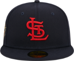 Men's St. Louis Cardinals Laurel New Era Red Sidepatch 59FIFTY Fitted Hat