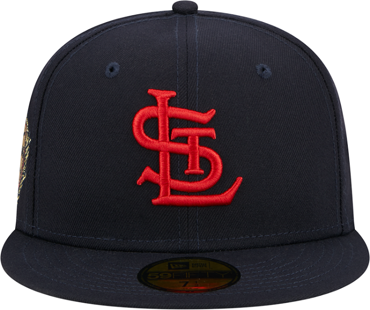 Men's St. Louis Cardinals Laurel New Era Red Sidepatch 59FIFTY Fitted Hat