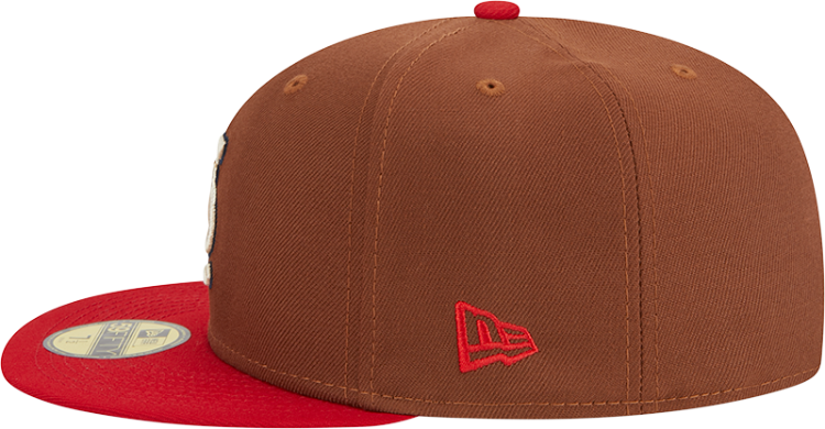 New Era St. Louis Cardinals Men's Brown Harvest Side Patch 59Fifty Fitted Hat detail view
