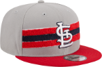 Men's St. Louis Cardinals STL New Era Gray/Red Band 9FIFTY Snapback Hat