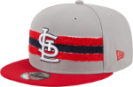 Men's St. Louis Cardinals STL New Era Gray/Red Band 9FIFTY Snapback Hat