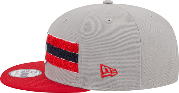 Men's St. Louis Cardinals STL New Era Gray/Red Band 9FIFTY Snapback Hat detail view