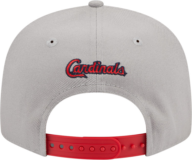Men's St. Louis Cardinals STL New Era Gray/Red Band 9FIFTY Snapback Hat image 6