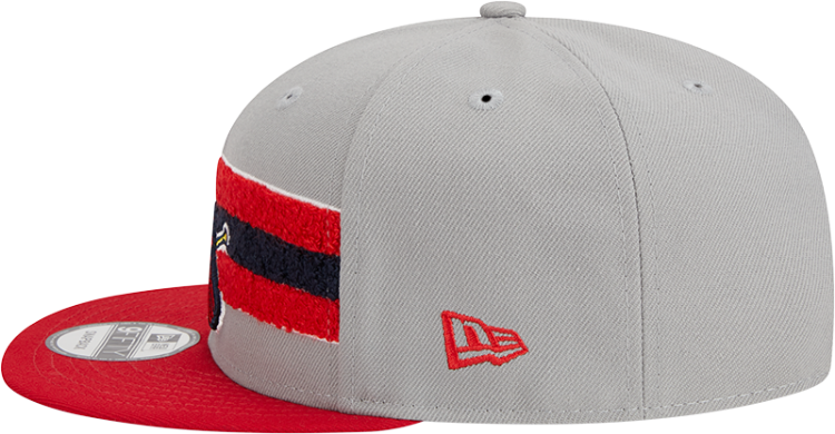 Men's St. Louis Cardinals Bird New Era Gray/Red Band 9FIFTY Snapback Hat detail view
