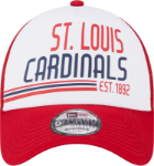 St. Louis Cardinals New Era Team Stacked Trucker 9FORTY Snapback Hat - White/Red