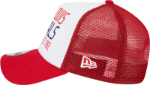 St. Louis Cardinals New Era Team Stacked Trucker 9FORTY Snapback Hat - White/Red