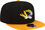Men's New Era Black/Gold Missouri Tigers Basic 9FIFTY Snapback Hat