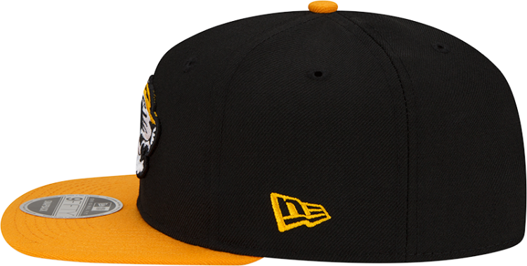Men's New Era Black/Gold Missouri Tigers Basic 9FIFTY Snapback Hat detail view