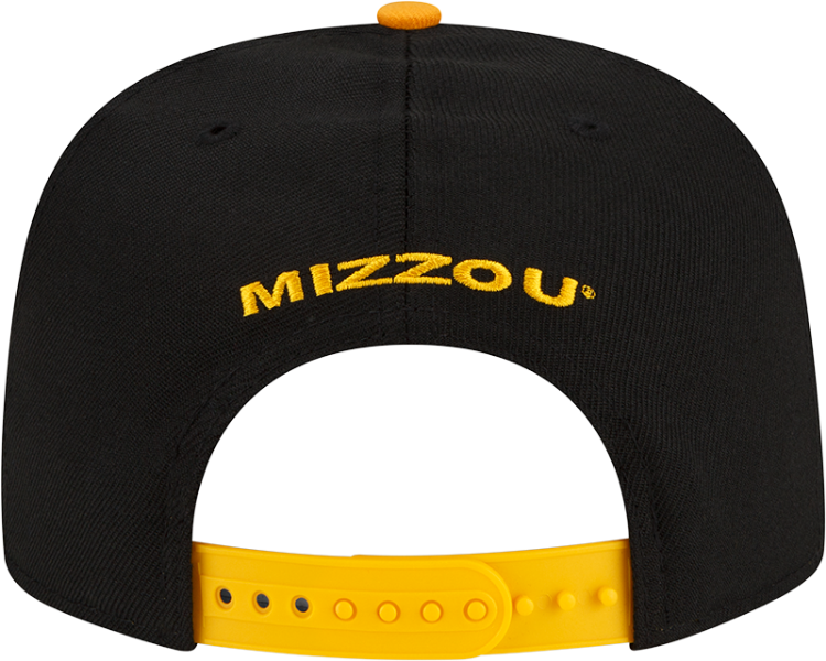 Men's New Era Black/Gold Missouri Tigers Basic 9FIFTY Snapback Hat image 6