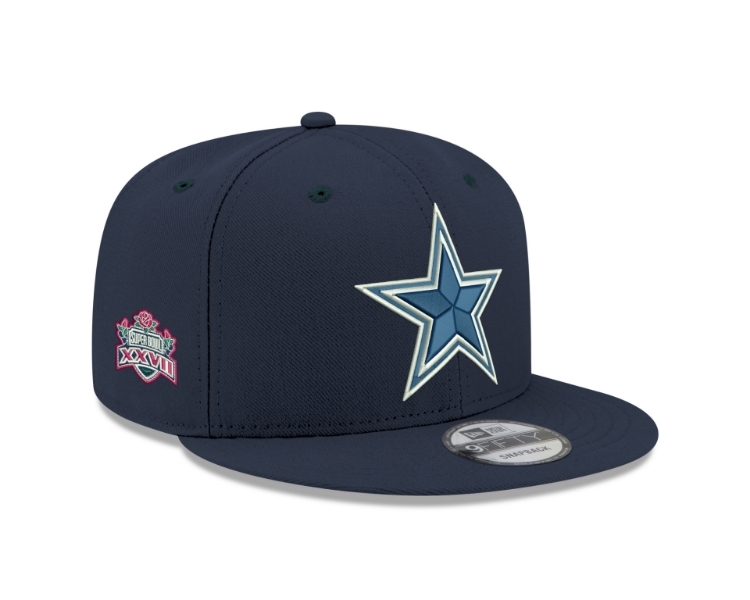 Dallas Cowboys New Era Mens NFL Patch Up 9Fifty Hat side view
